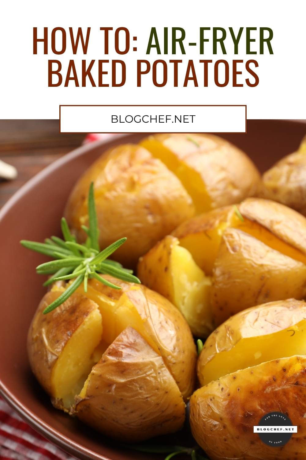 Air fryer baked potatoes