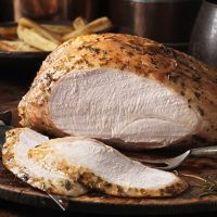 Roasted Butterball turkey breast.