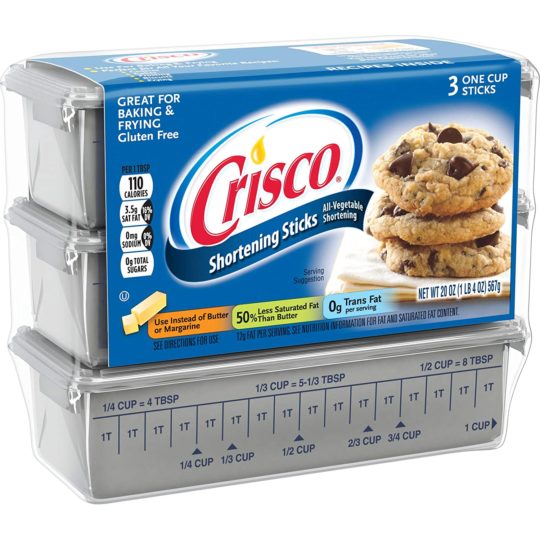 Crisco Baking Sticks All Vegetable Shortening