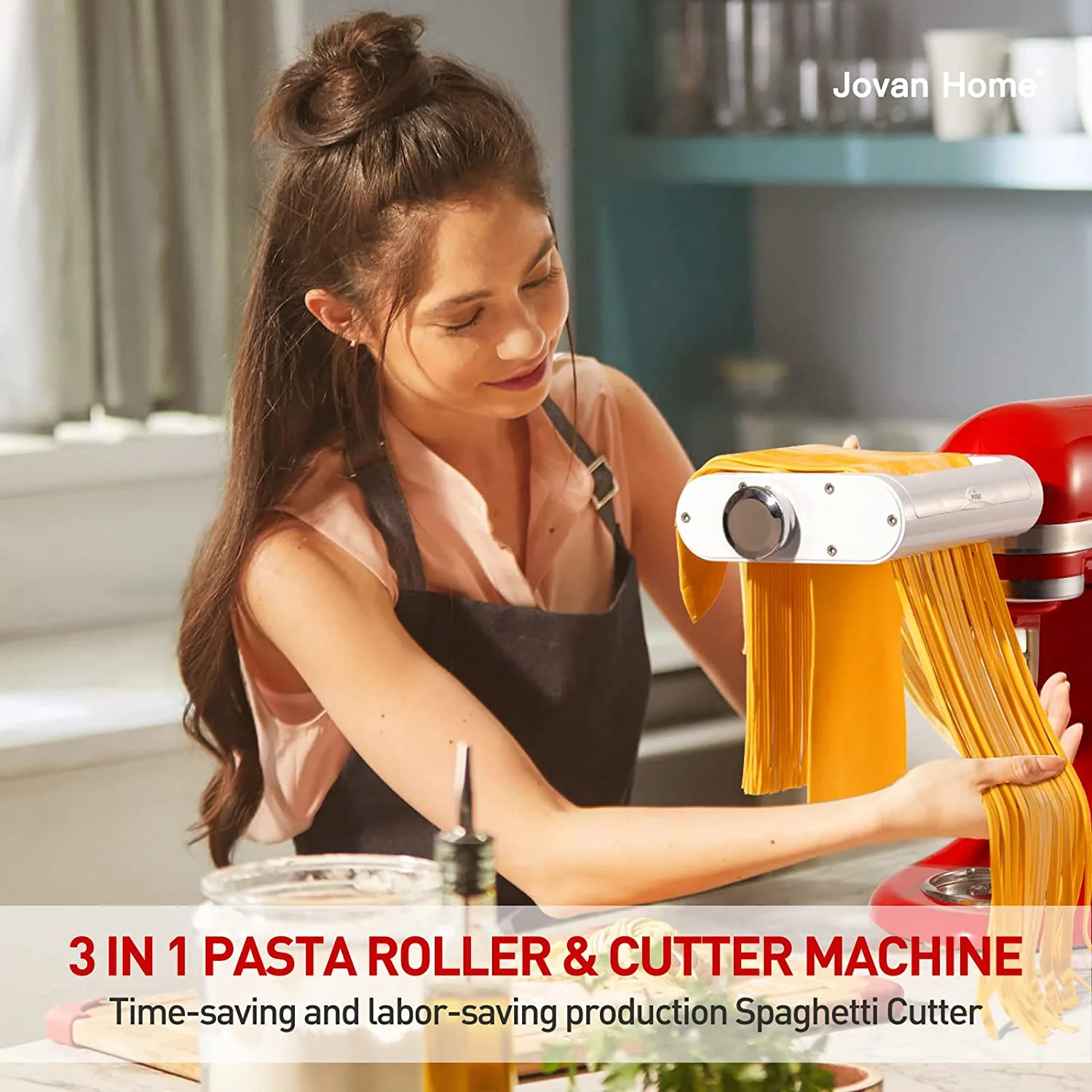 Joven Home Pasta Maker Attachment for Kitchen Aid Stand Mixers