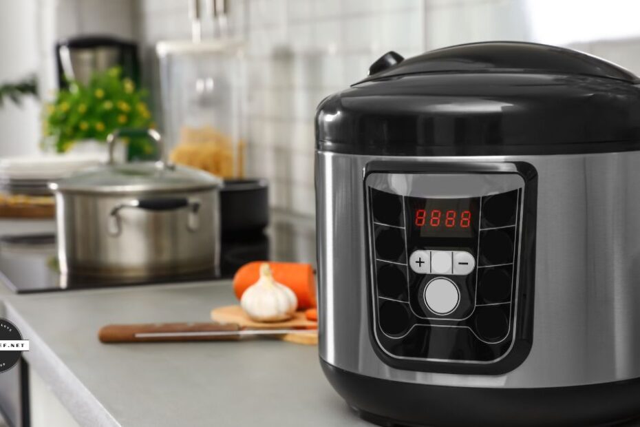 Instant pot pressure cooker on counter
