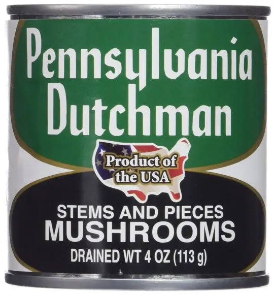 Pennsylvania Dutchman Mushroom Stems & Pieces, 8 oz