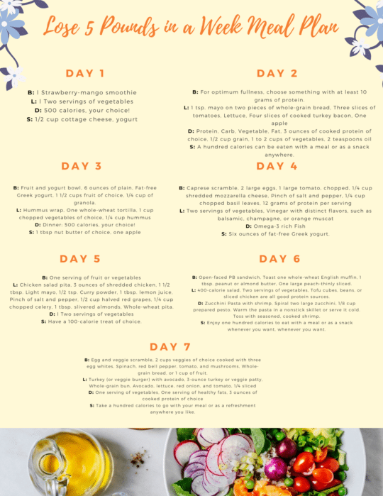 lose-5-pounds-in-a-week-meal-plan