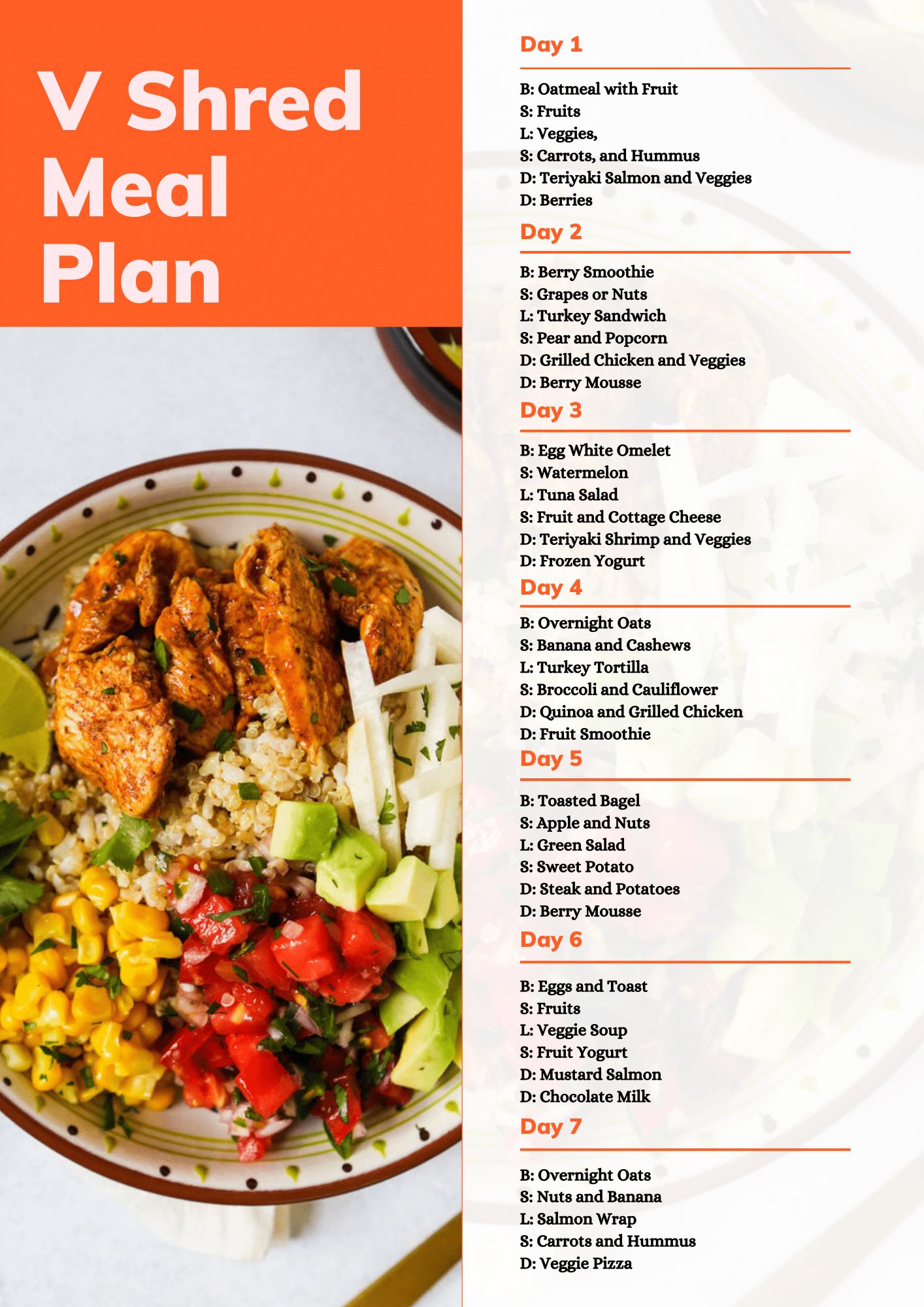 V Shred Meal Plan Pdf - www.inf-inet.com