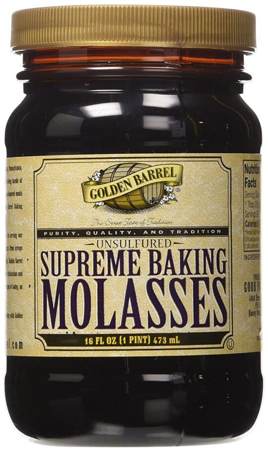 Golden Barrel Unsulfured Black Strap molasses, 32 oz 
