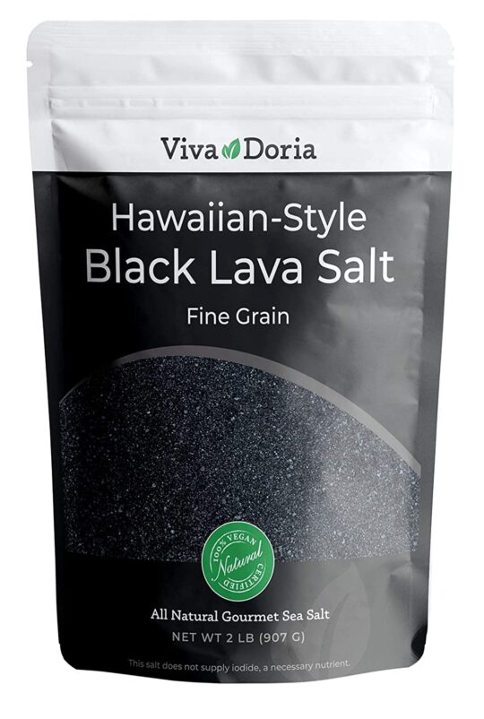 Black lava salt