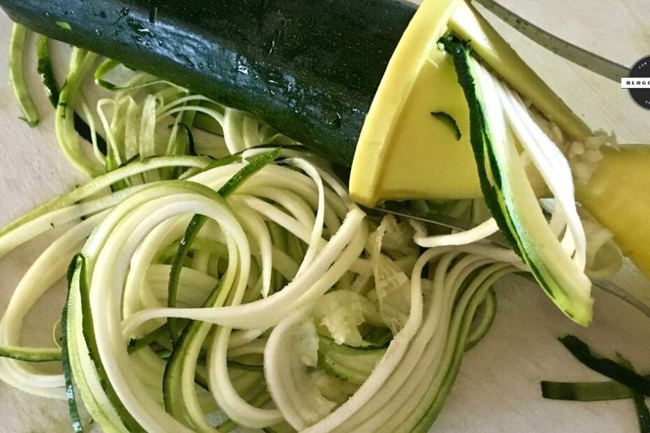 Spiral zucchini noodles