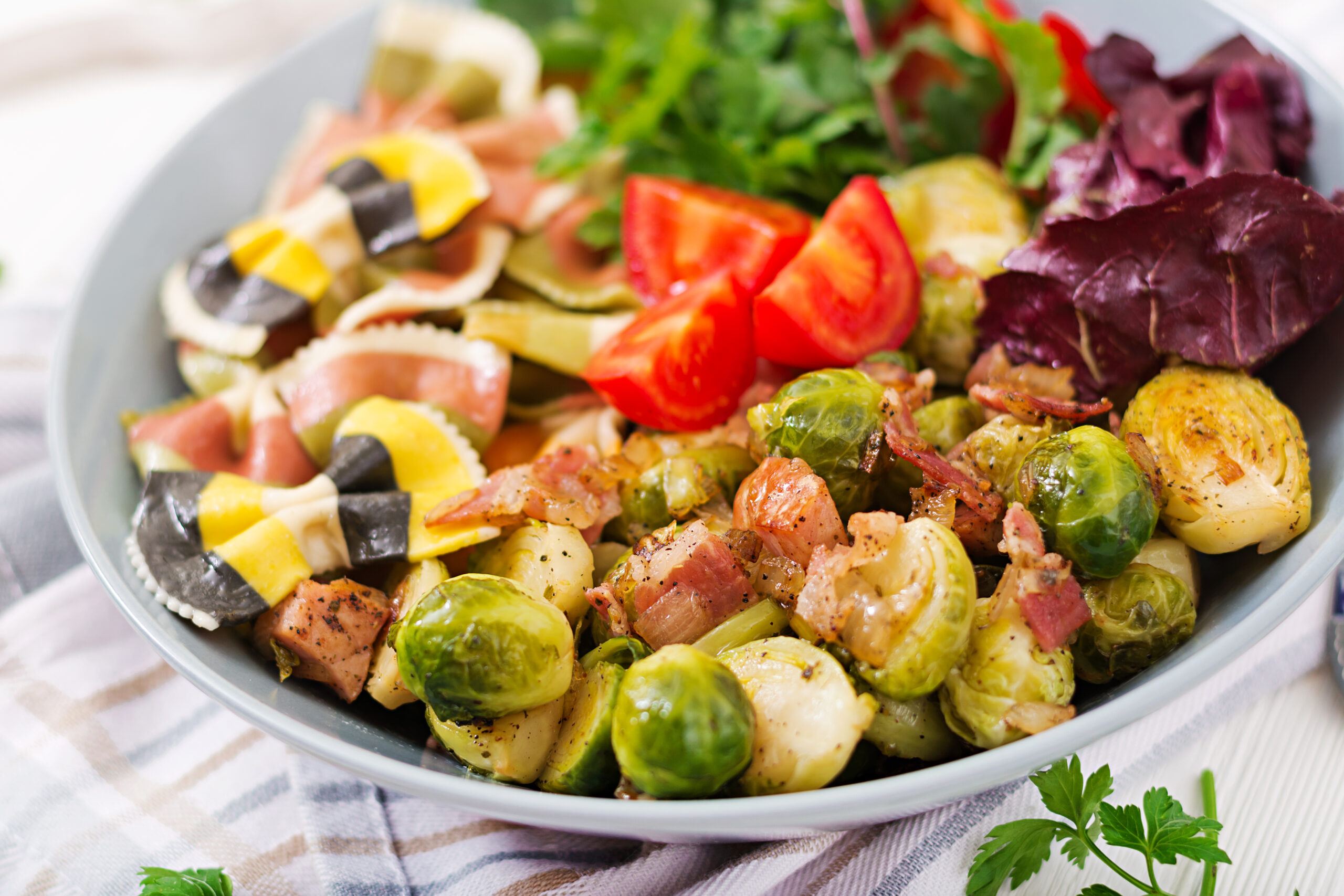 Air Fryer Brussels Sprouts with Bacon (2)