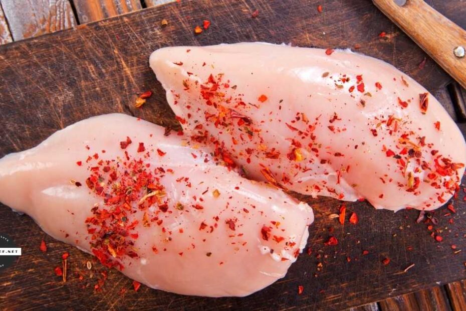 chicken breasts with seasoning
