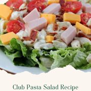 Easy club pasta salad recipe.