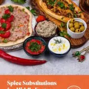 Assortment of Middle Eastern dishes to represent spice substitutions.