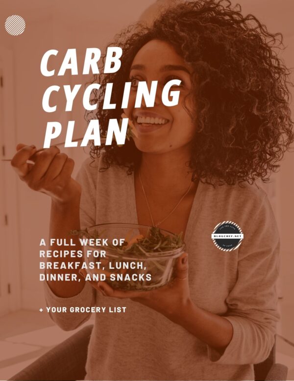 Carb cycling meal plan by BlogChef.