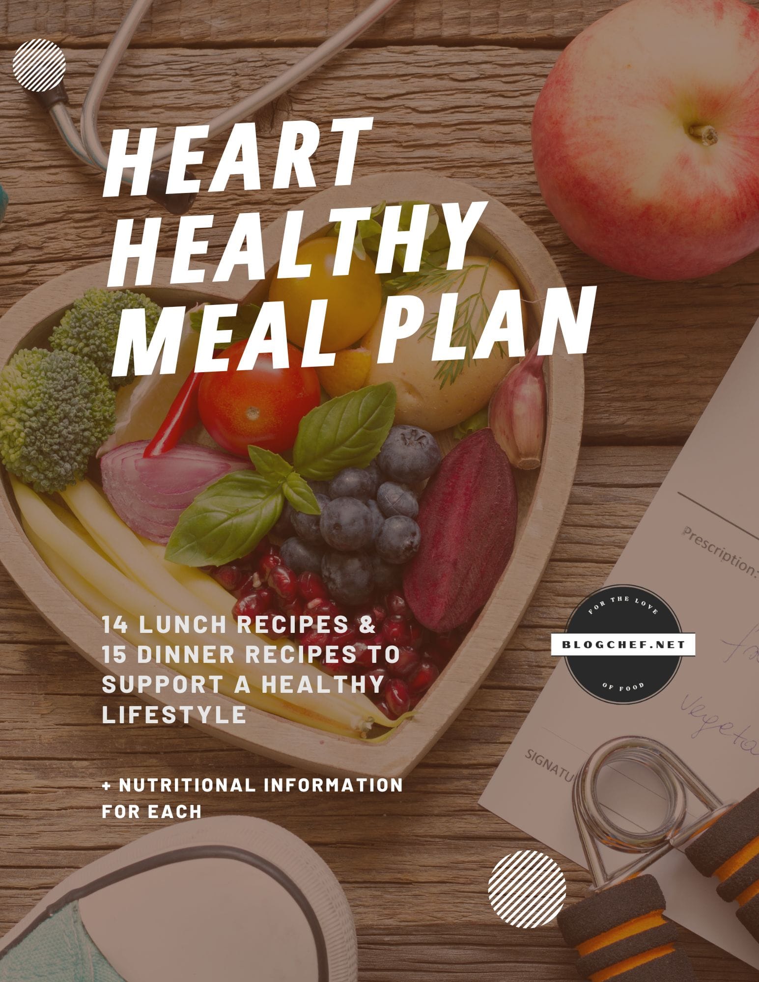 heart healthy meal plan recipe book cover 