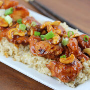 Slow cooker chicken with cashews and green onions