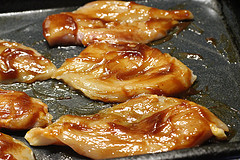 Grilled BBQ chicken sandwich