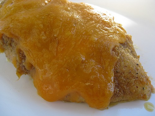 Cheesy garlic chicken breast