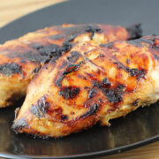 Grilled chicken with honey mustard marinade