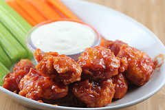 BBQ chicken bites with ranch dip