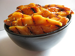 Mandarin chicken in serving bowl