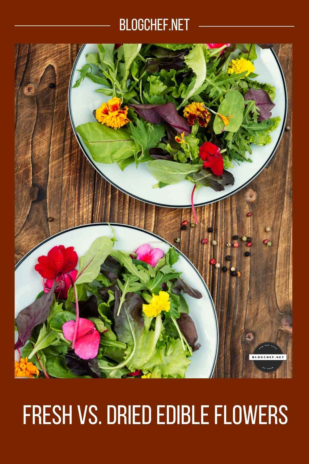 Fresh vs dried edible flowers